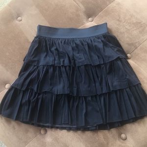 Tiered mesh Express Skirt XS Black
